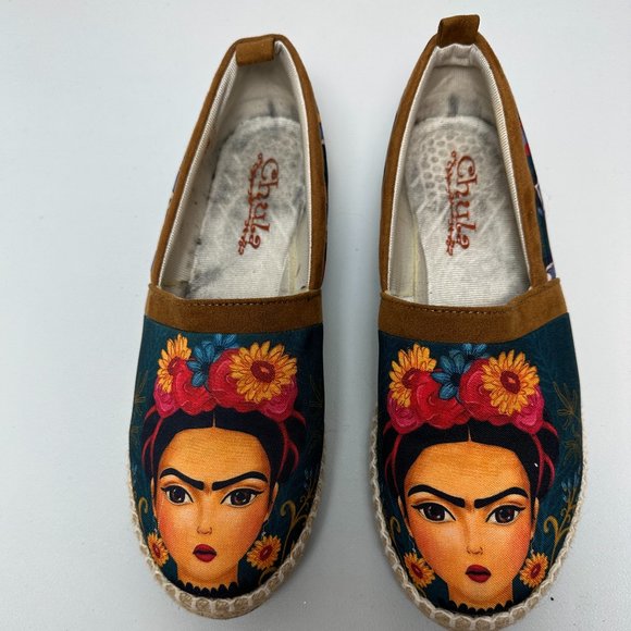 Chula Mexican colorful Espadrilles Flats size 8 - Picture 2 of 10